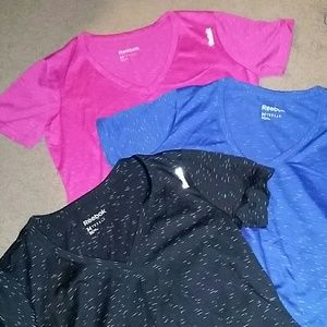 3 REEBOK SPEEDWICK compression T-shirts sz. M